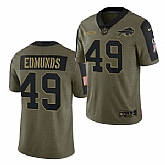 Nike Buffalo Bills 49 Tremaine Edmunds 2021 Olive Salute To Service Limited Jersey Dyin,baseball caps,new era cap wholesale,wholesale hats